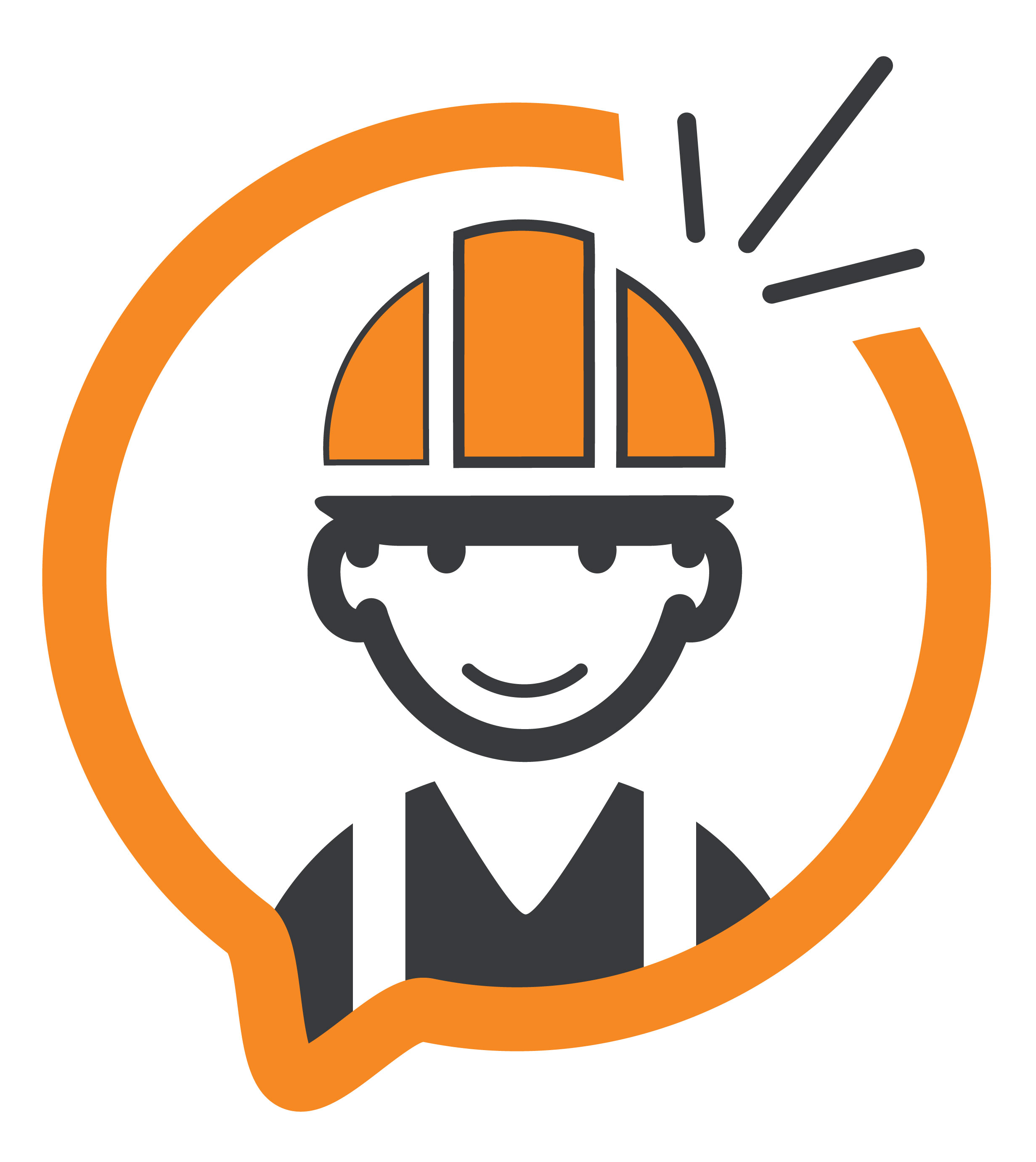 logo bonhomme chantier Le Tram AnnemasseGenève